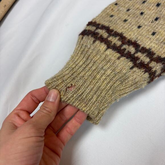 Vintage Pendleton Lobo Wool Fair Isle Sweater Women's Medium Cottage - Picture 8 of 10